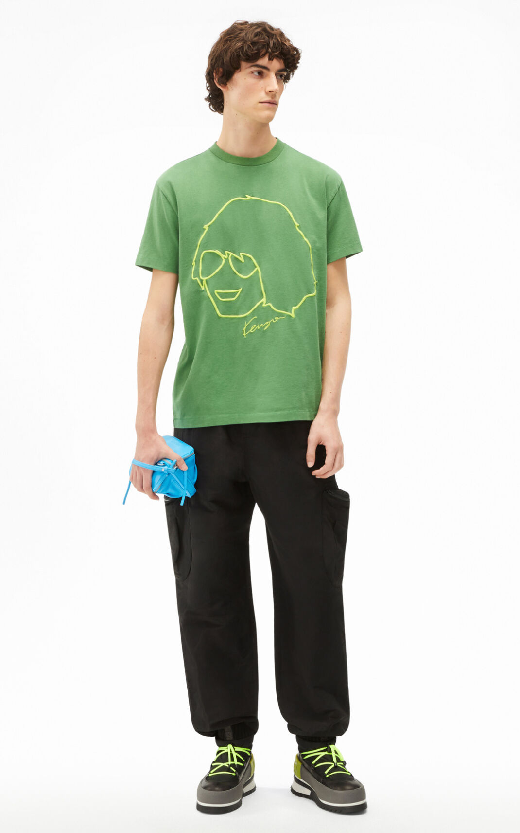 T Shirt Kenzo Tribute Homme Vert | ACPN-94863